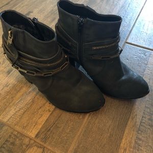Black ankle boots